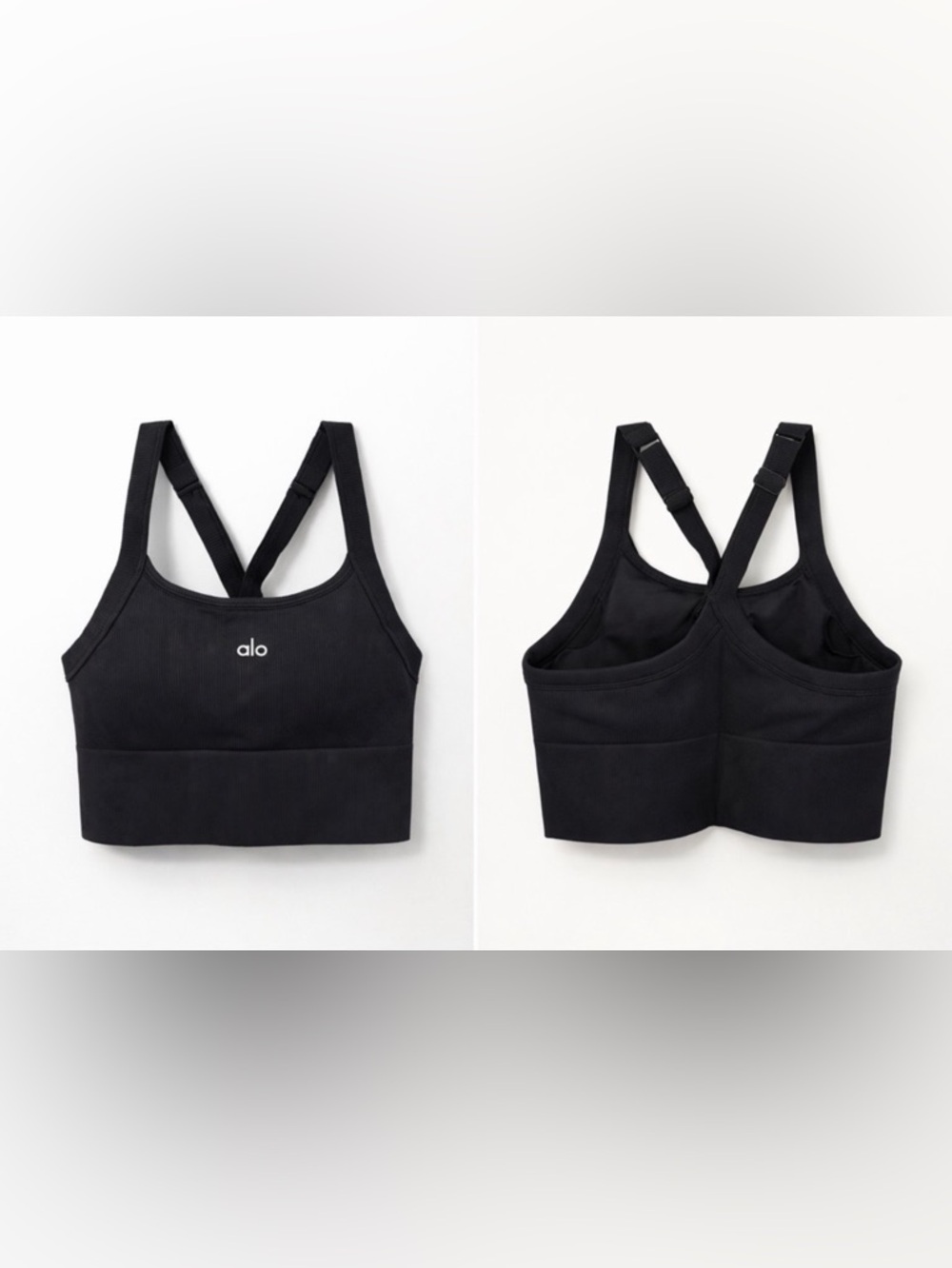 Alo Ribbed Favorite Bra Tank - Picture 3 of 3